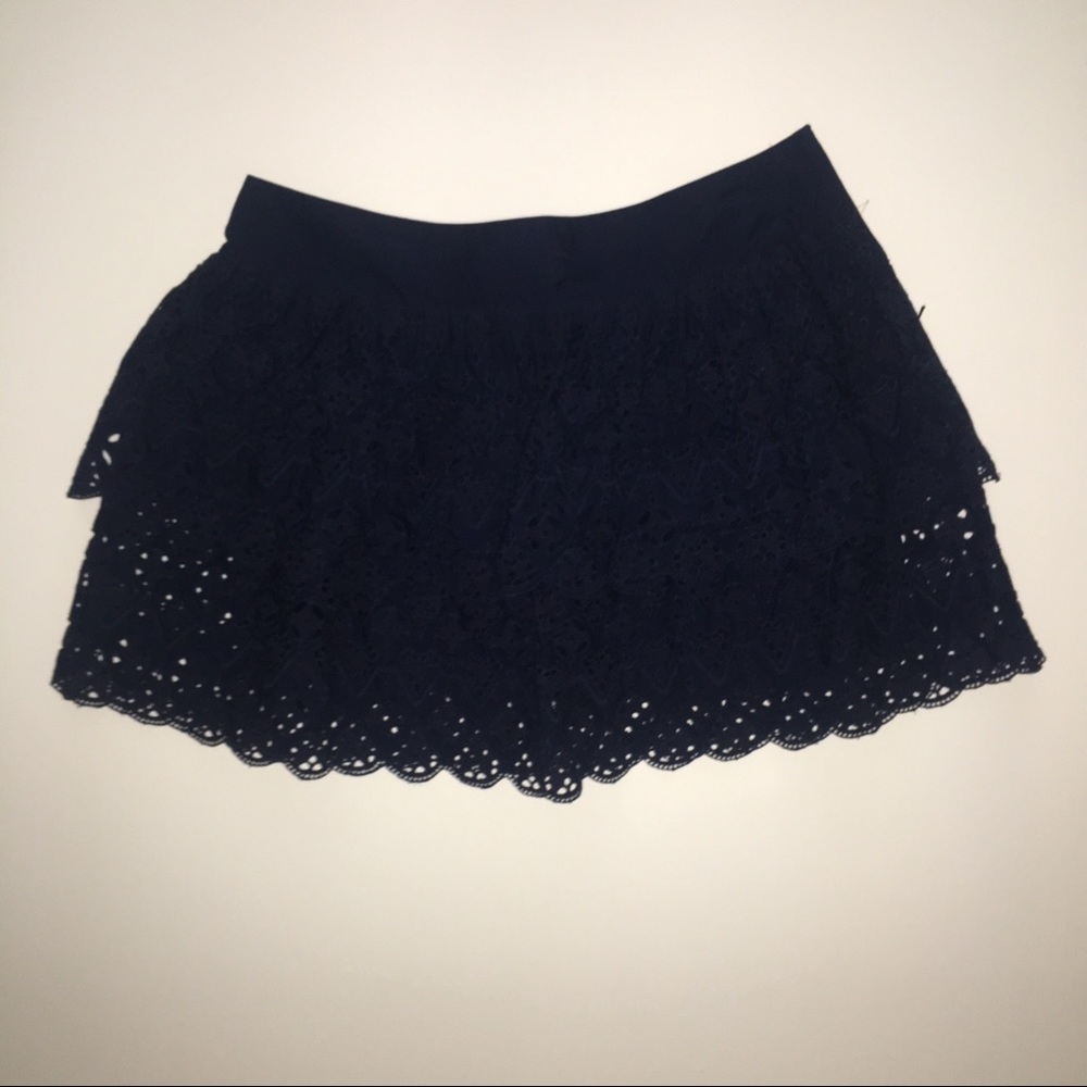 Banana Republic tiered eyelet skirt